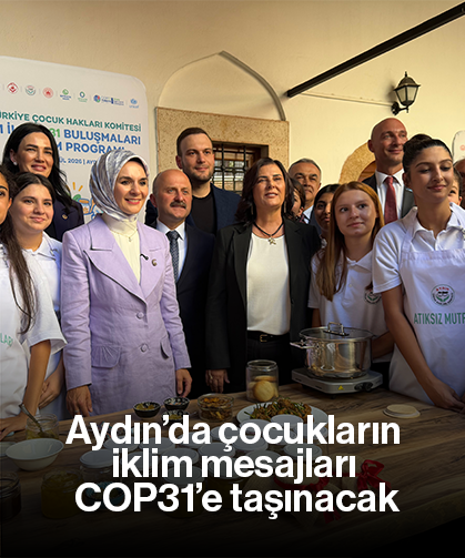 Aydın’da çocukların iklim mesajları COP31’e taşınacak
