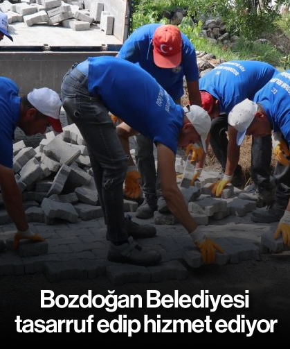 Bozdoğan Belediyesi, tasarruf edip hizmet ediyor