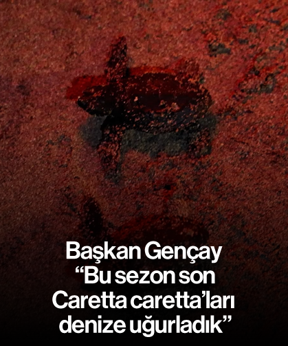 Başkan Gençay; "Bu sezon son Caretta caretta’ları denize uğurladık"