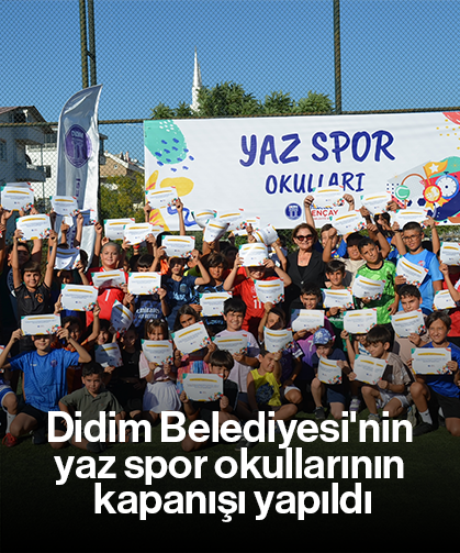Didim Belediyesi'nin yaz spor okullarının kapanışı yapıldı