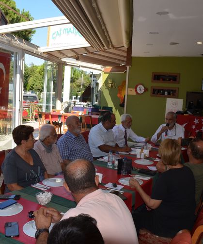 Didim Saadet partisi basınla buluşmalarını sürdürdü