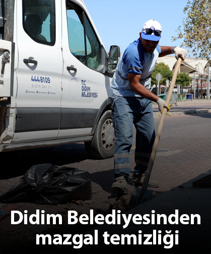 Didim Belediyesinden mazgal temizliği