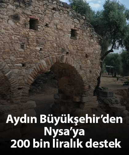 Aydın Büyükşehir’den Nysa’ya 200 bin liralık destek