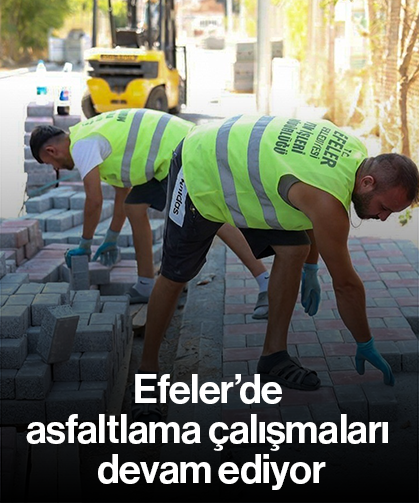 Efeler’de asfaltlama çalışmaları devam ediyor