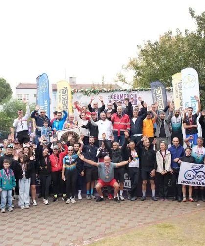 Aydın'da yağmurlu havaya rağmen yarıştılar, kazandılar