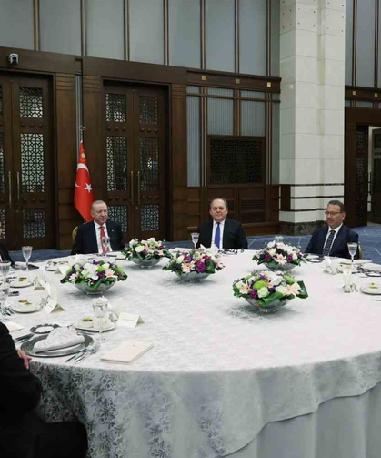 Cumhurbaşkanı Erdoğan, yüksek mahkeme başkanlarıyla bir araya geldi