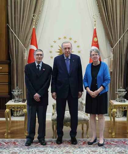 Cumhurbaşkanı Erdoğan, Aziz Sancar ve eşini kabul etti