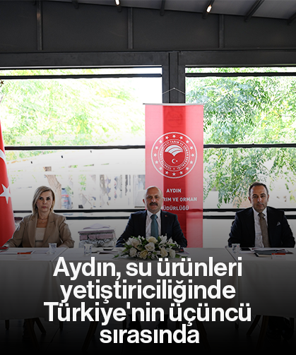 Aydın, su ürünleri yetiştiriciliğinde Türkiye'nin üçüncü sırasında