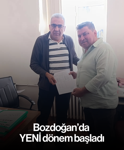 Bozdoğan'da YENİ dönem başladı: Başkan Çakır mazbatasını aldı