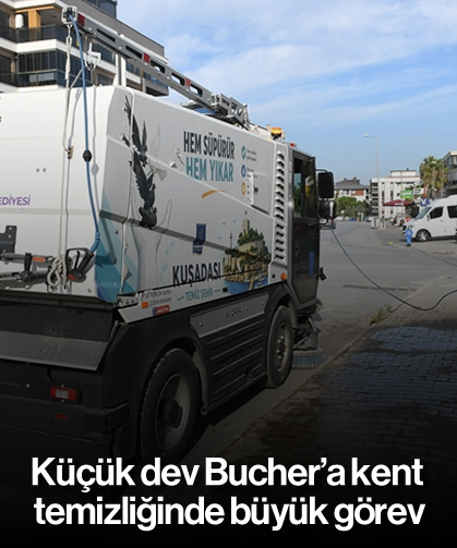 Küçük dev Bucher'a kent temizliğinde büyük görev