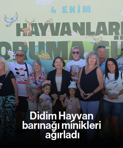 Didim Hayvan barınağı minikleri ağırladı