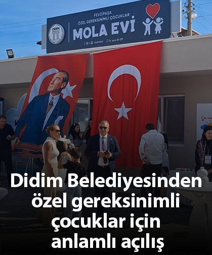 Didim Belediyesinden özel gereksinimli çocuklar için anlamlı açılış