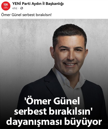 'Ömer Günel serbest bırakılsın' dayanışması büyüyor