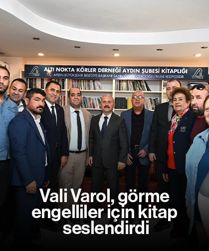 Vali Varol, görme engelliler için kitap seslendirdi