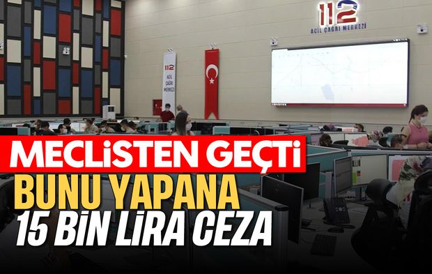 Meclisten Geçti: Bunu Yapana 15 Bin Lira Ceza