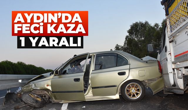 Aydın'da feci kaza; 1 yaralı