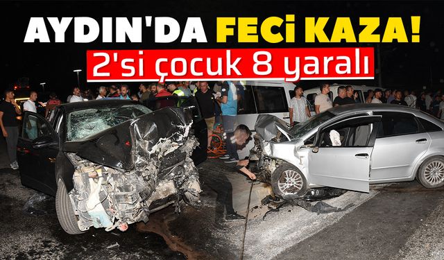 Aydın'da feci kaza! 2'si çocuk 8 yaralı