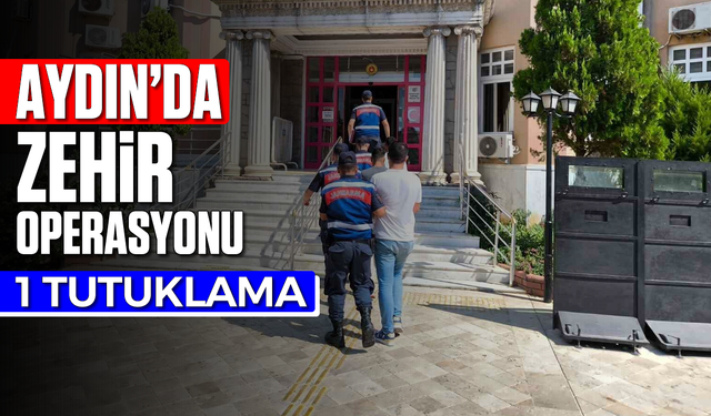 Aydın'da zehir operasyonu: 1 tutuklama