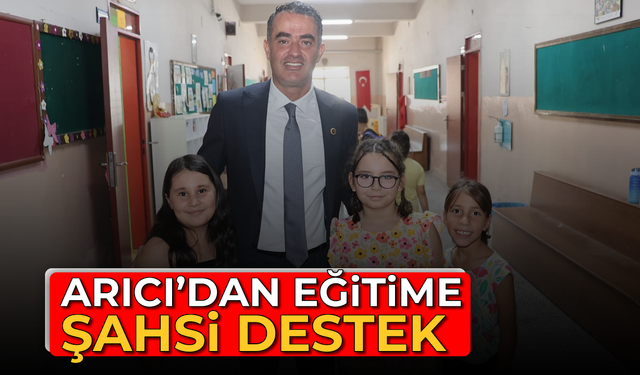 Arıcı’dan eğitime şahsi destek