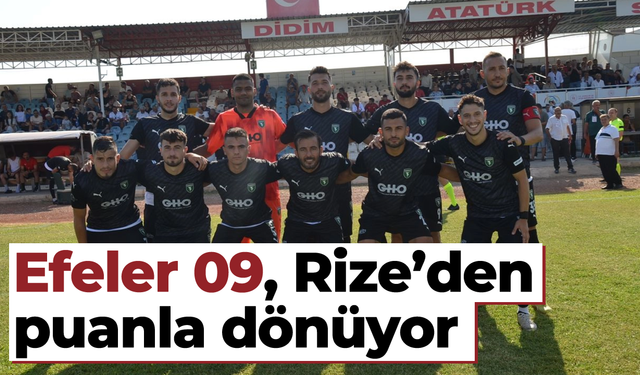 Efeler 09, Rize’den puanla dönüyor