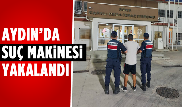 Aydın’da suç makinesi yakalandı