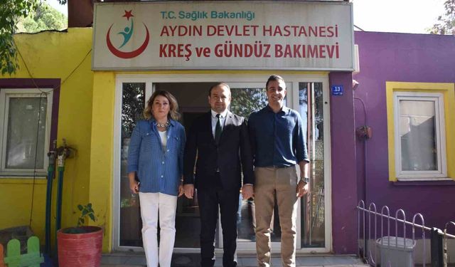 İl Sağlık Müdürü Şenkul, Aydın Devlet Hastanesi Kreşinde incelemelerde bulundu