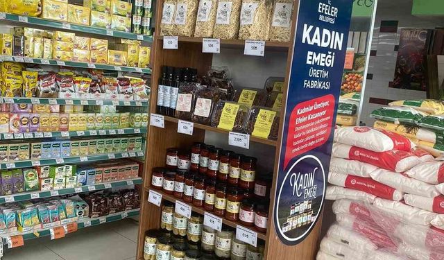 Kadın emeğiyle üretilen doğal ürünler marketlerde yerini aldı