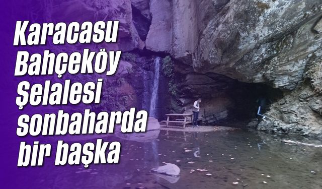 Karacasu Bahçeköy Şelalesi, sonbaharda bir başka