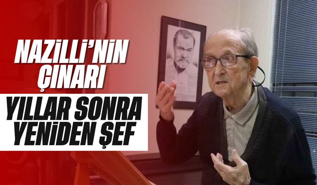 Nazilli'nin çınarı yıllar sonra yeniden şef