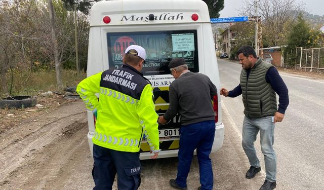 Jandarmadan öğrencilere trafik eğitimi