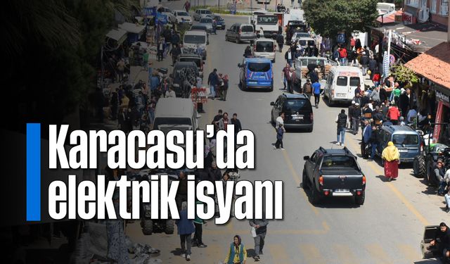 Karacasu'da elektrik isyanı