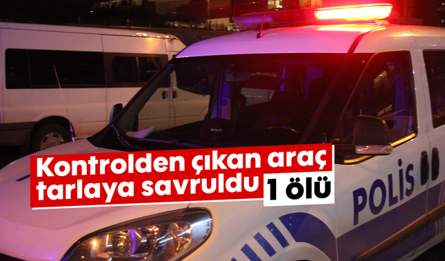 Kontrolden çıkan araç tarlaya savruldu; 1 ölü