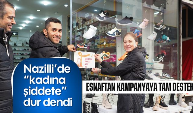 Nazilli'de "kadına şiddete" dur dendi