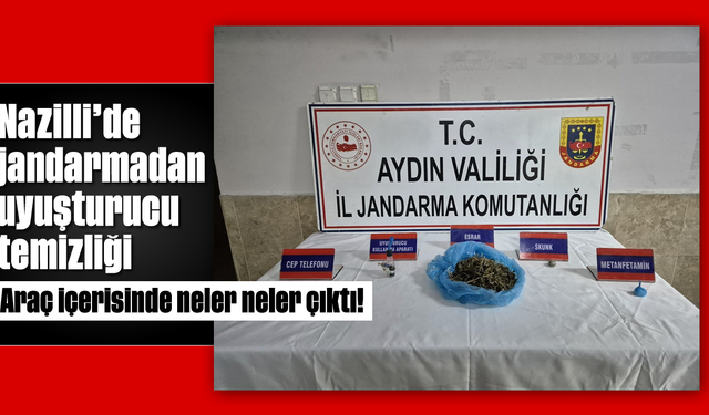 Nazilli’de jandarmadan uyuşturucu temizliği