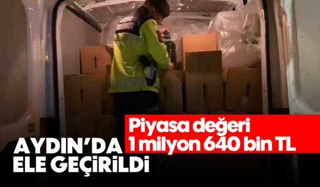 Aydın'da ele geçirildi: Piyasa değeri 1 milyon 640 bin TL