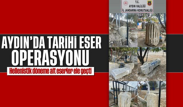 Aydın’da tarihi eser operasyonu