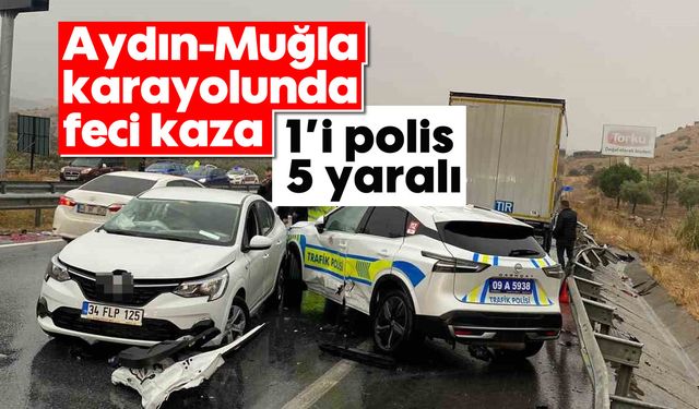 Aydın-Muğla karayolunda zincirleme kaza: 5 yaralı