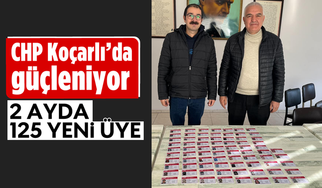 CHP, Koçarlı’da güçleniyor: 2 ayda 125 yeni üye