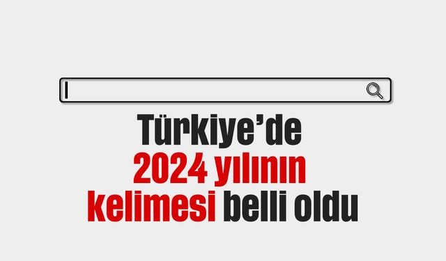 Türkiye'de 2024 yılının kelimesi belli oldu