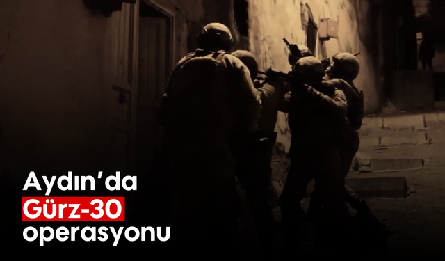 Aydın’da 'Gürz-30’ operasyonu