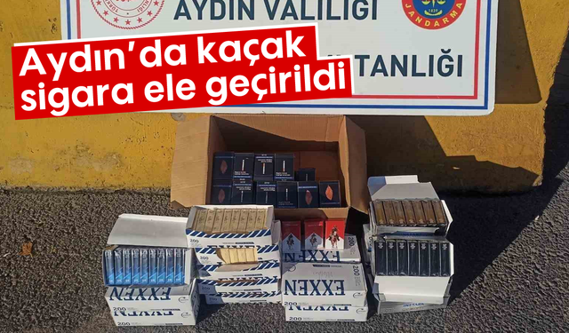 Aydın'da kaçak sigara ele geçirildi