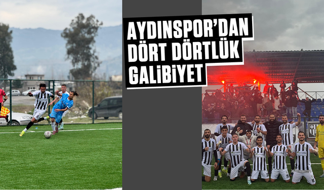 Aydınspor'dan dört dörtlük galibiyet