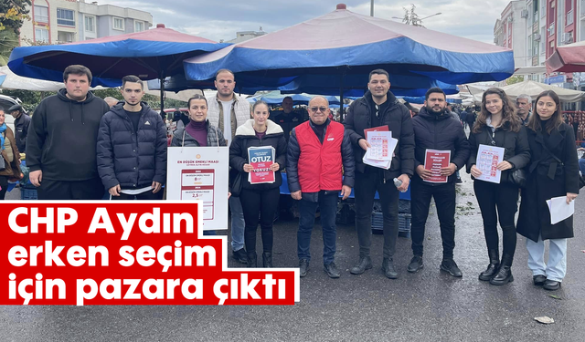 CHP Aydın, erken seçim için pazara çıktı