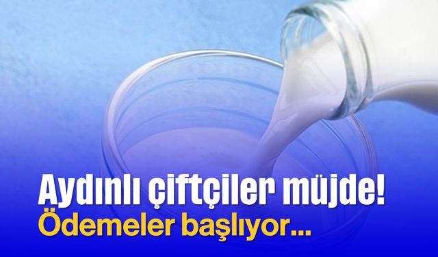 Aydınlı çiftçiler müjde: Ödemeler başlıyor