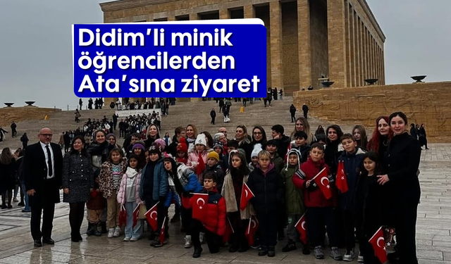 Didim'li minik öğrencilerden Ata'sına ziyaret