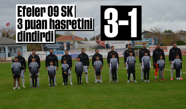 Efeler 09 SK, 3 puan hasretini dindirdi; 3-1