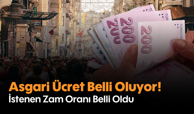 Asgari Ücret Belli Oluyor! İstenen Zam Oranı Belli Oldu