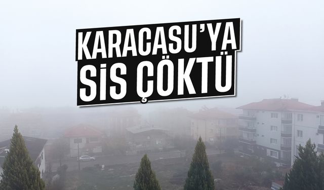 Karacasu'ya sis çöktü