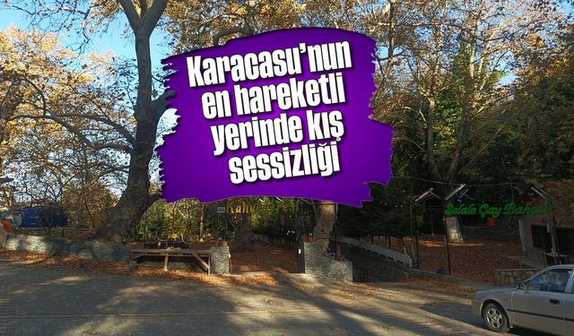 Karacasu'nun en hareketli yerinde kış sessizliği