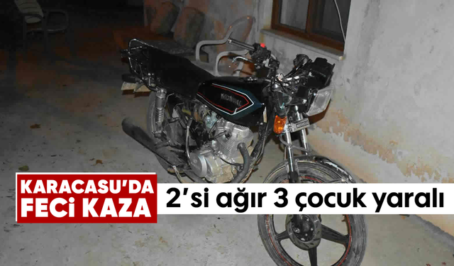 Karacasu'da feci kaza: 2’si ağır 3 çocuk yaralı